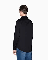 Regular fit shirt with embroidered logo