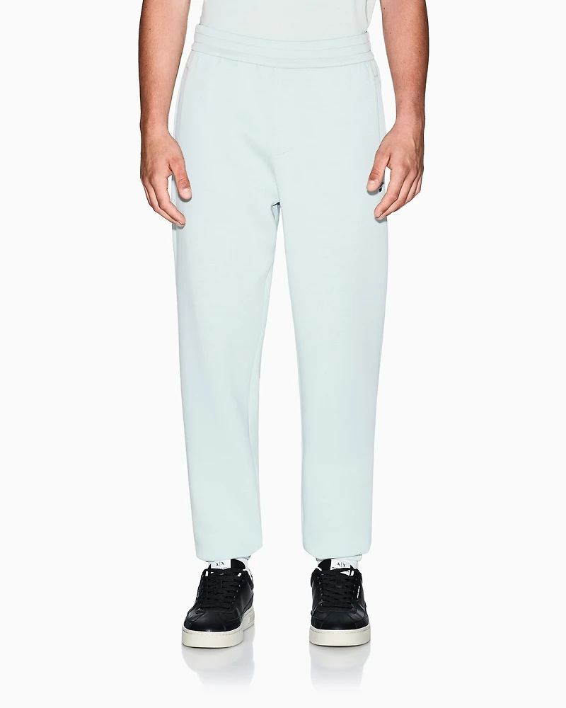 COTTON BLEND JOGGER SWEATPANTS WITH LOGO