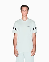 Regular fit T-shirt with contrasting piping