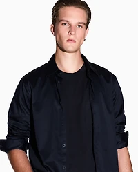 Armani Exchange - Regular fit cotton shirt, Man, Navy Blue, Size: