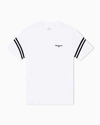 Regular fit T-shirt with contrasting piping