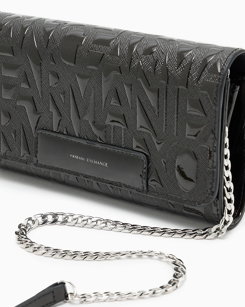 Mini bag with embossed logo