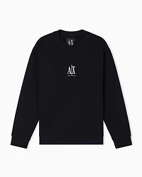 Crewneck sweatshirt with embroidered logo