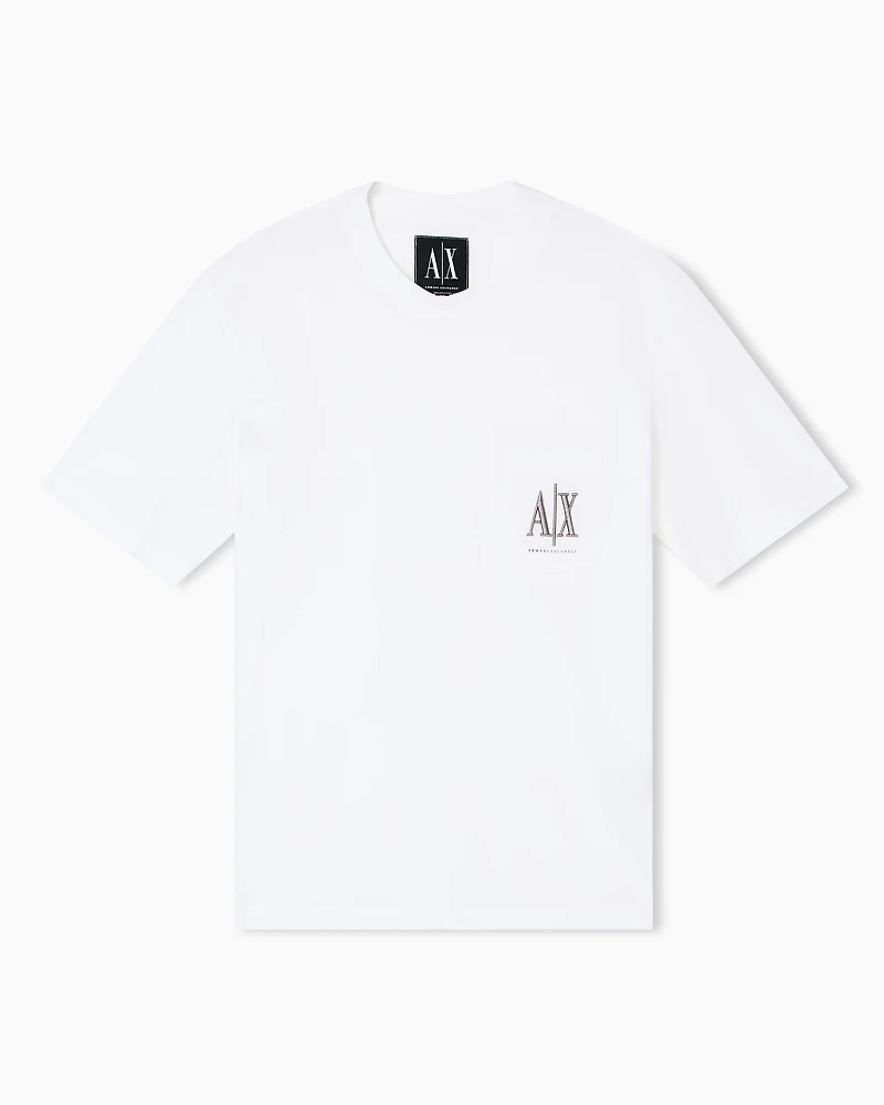 Regular fit T-shirt with pocket and logo