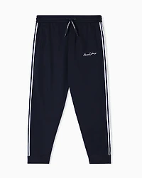 Armani Exchange - Logo Signature Joggers, Man, Navy Blue, Size: