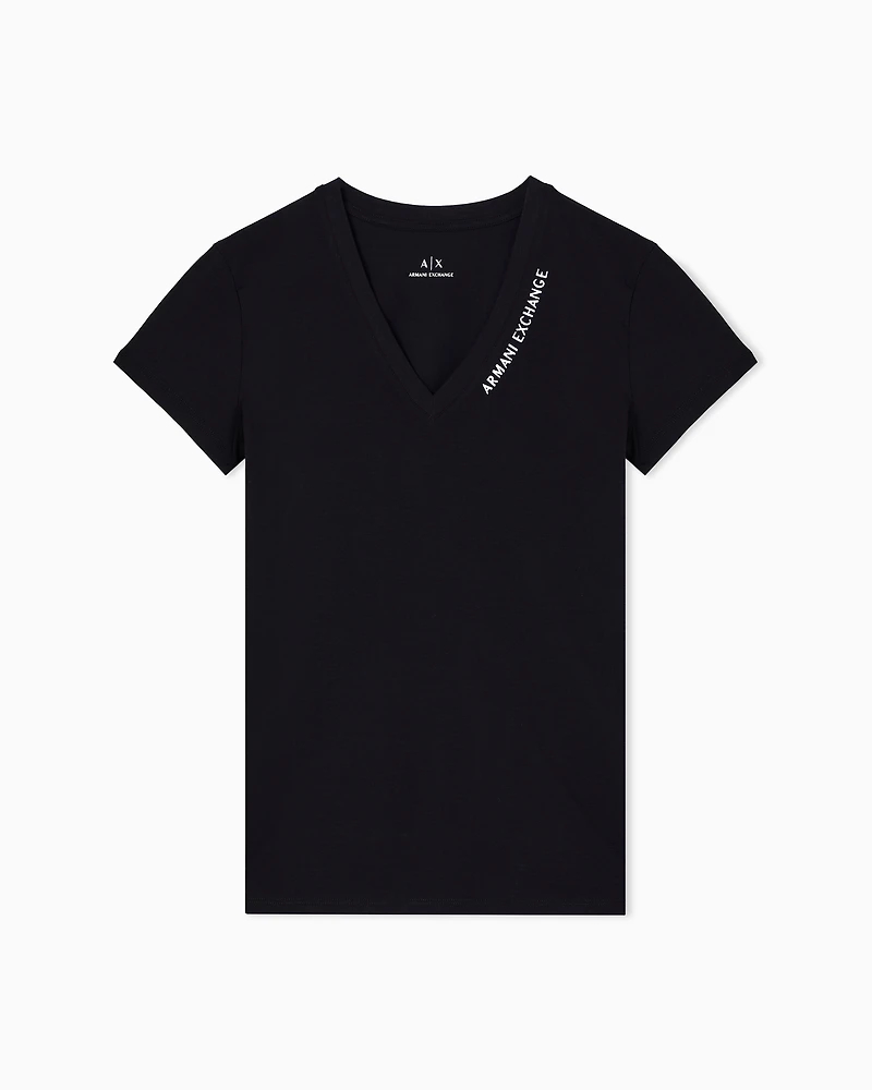 Slim fit T-shirt with logo