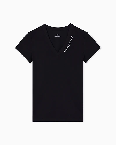 Slim fit T-shirt with logo