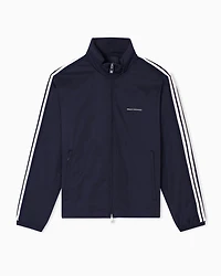 Full zip jacket with contrasting bands