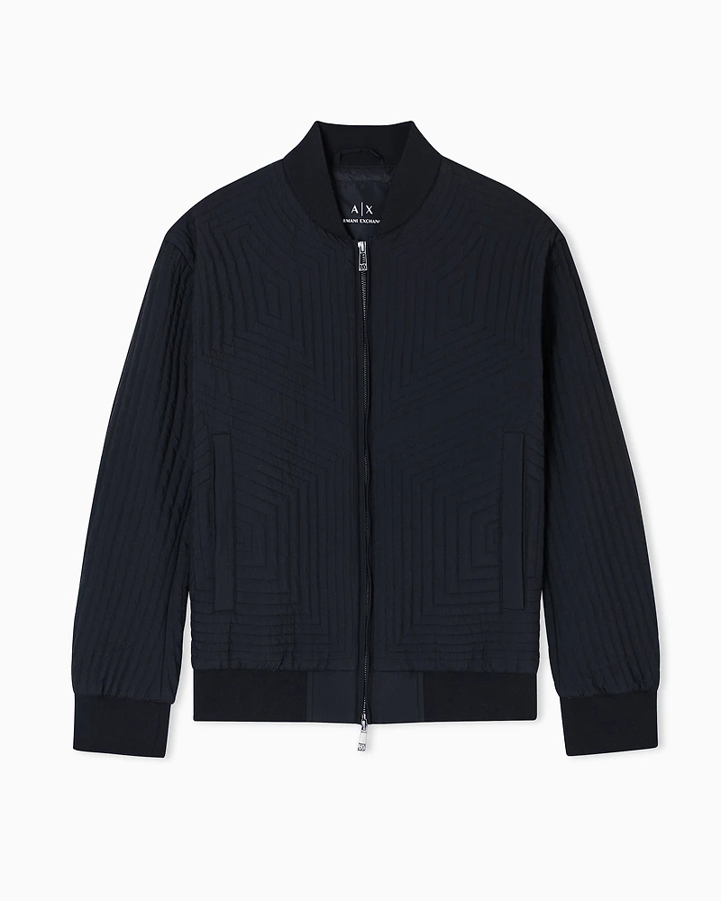 Geometric Quilted Bomber