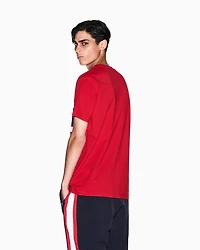 Regular fit T-shirt with contrasting band