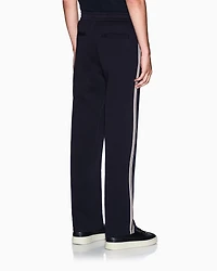 Trousers with contrasting stripes