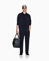 Trousers with contrasting stripes