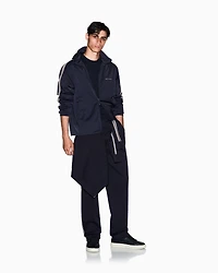 Full zip jacket with contrasting bands