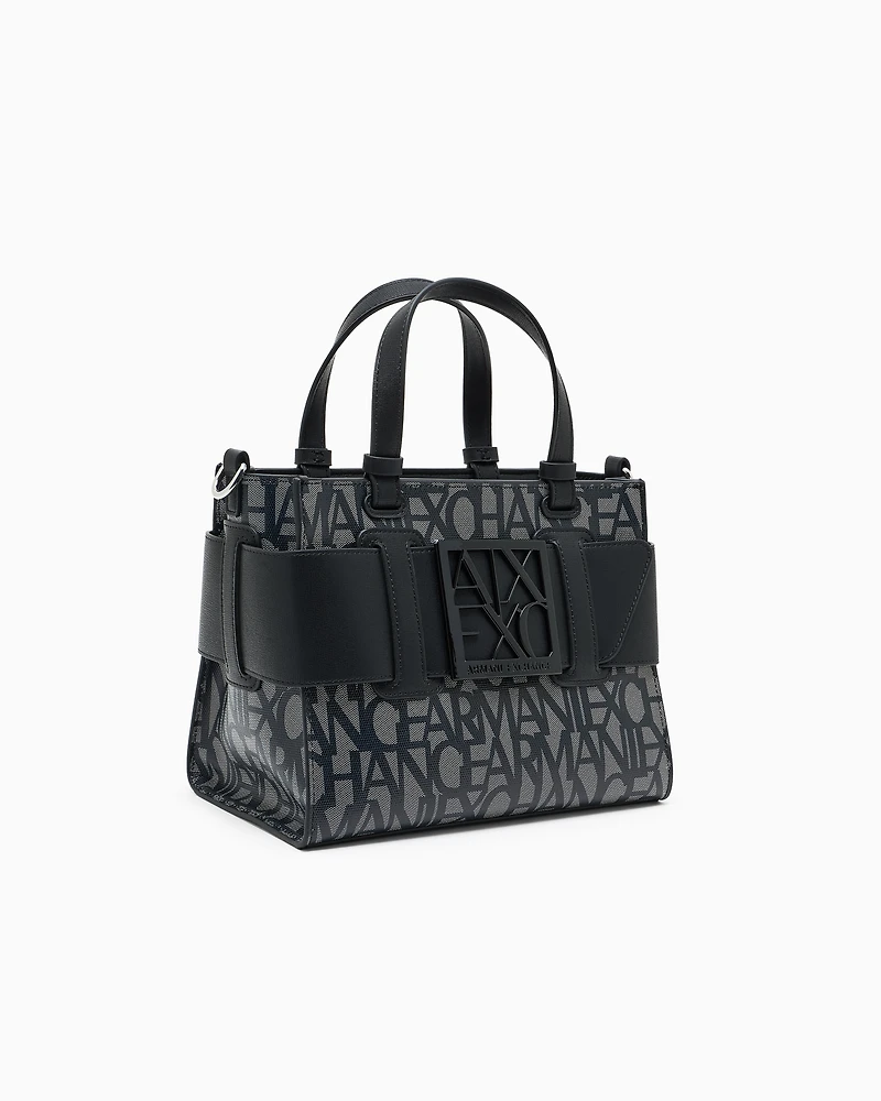 Medium tote bag with contrasting detail