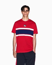 Regular fit T-shirt with contrasting band