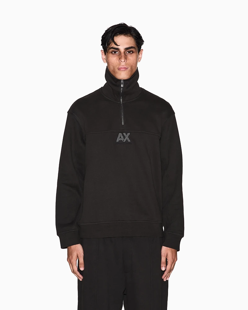 Half-zip sweatshirt with logo