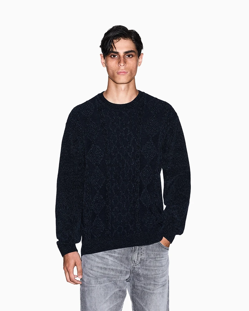 Woven Knit Sweater