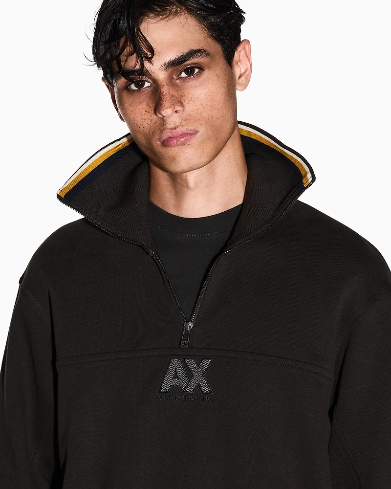 Half-zip sweatshirt with logo