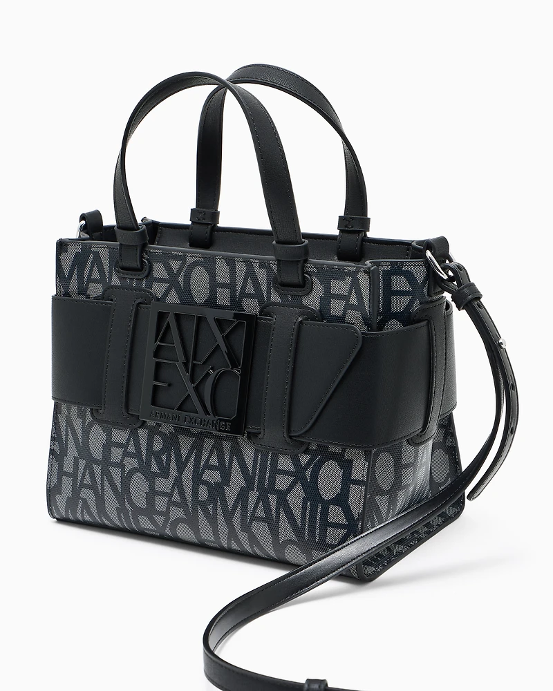 Medium tote bag with contrasting detail