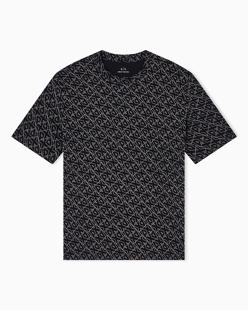 Regular fit t-shirt with allover logo
