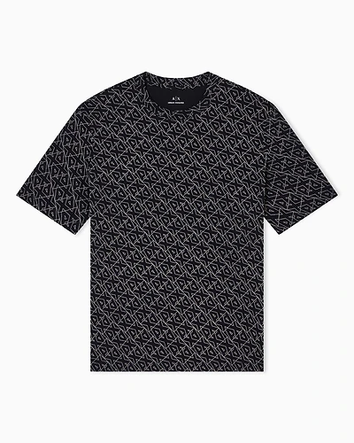 Regular fit t-shirt with allover logo