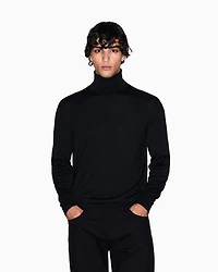 Wool Blend Turtleneck Sweater