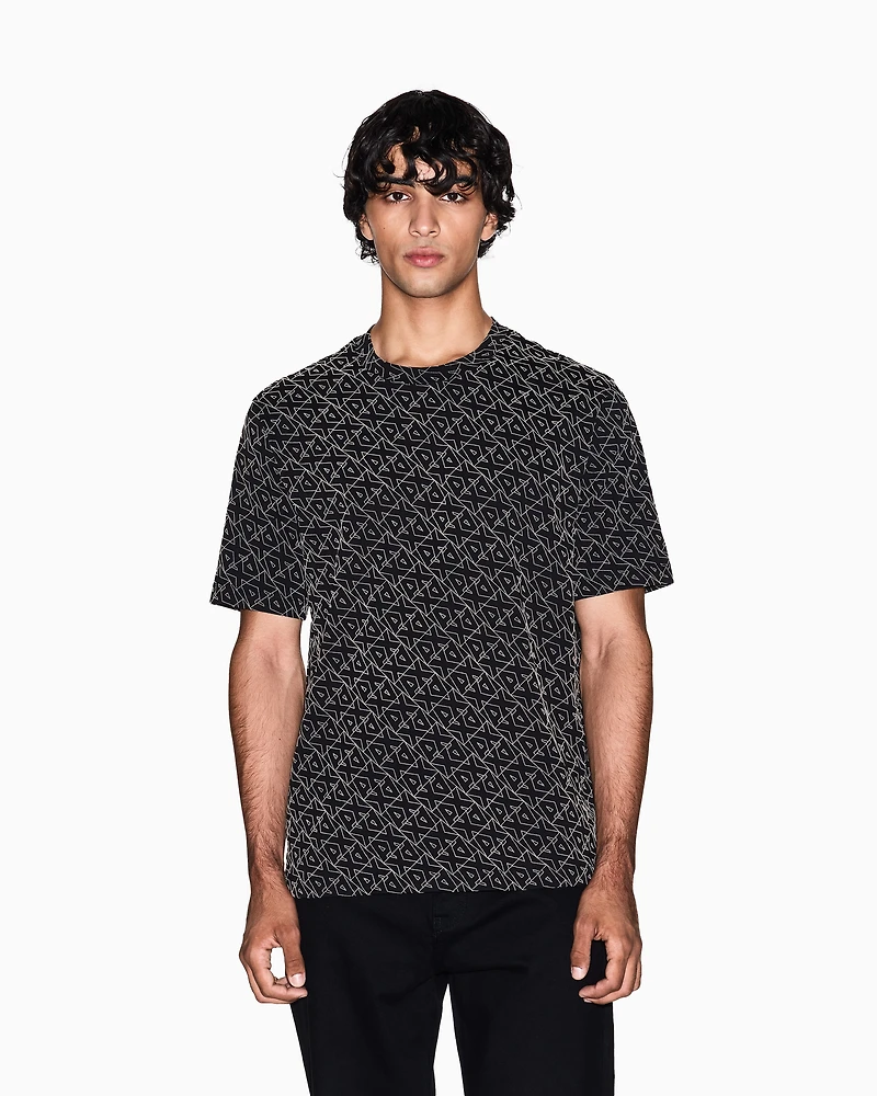 Regular fit t-shirt with allover logo