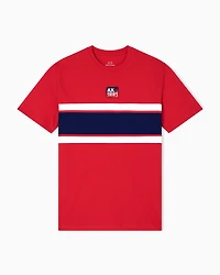 Armani Exchange - Regular fit T-shirt with contrasting band, Man, Red, Size: