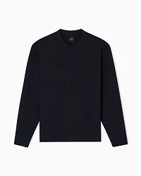Armani Exchange - Sweatshirt with embossed logo, Man, Black, Size: