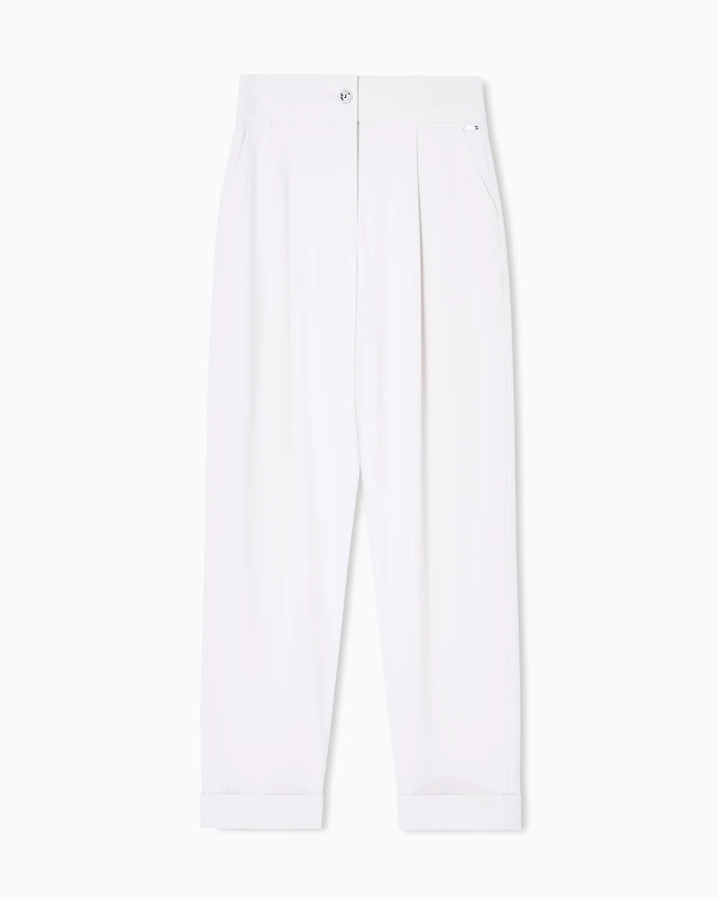Armani Exchange - Formal Trousers, Woman, Beige, Size: