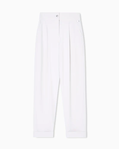 Armani Exchange - Formal Trousers, Woman, Beige, Size: 4