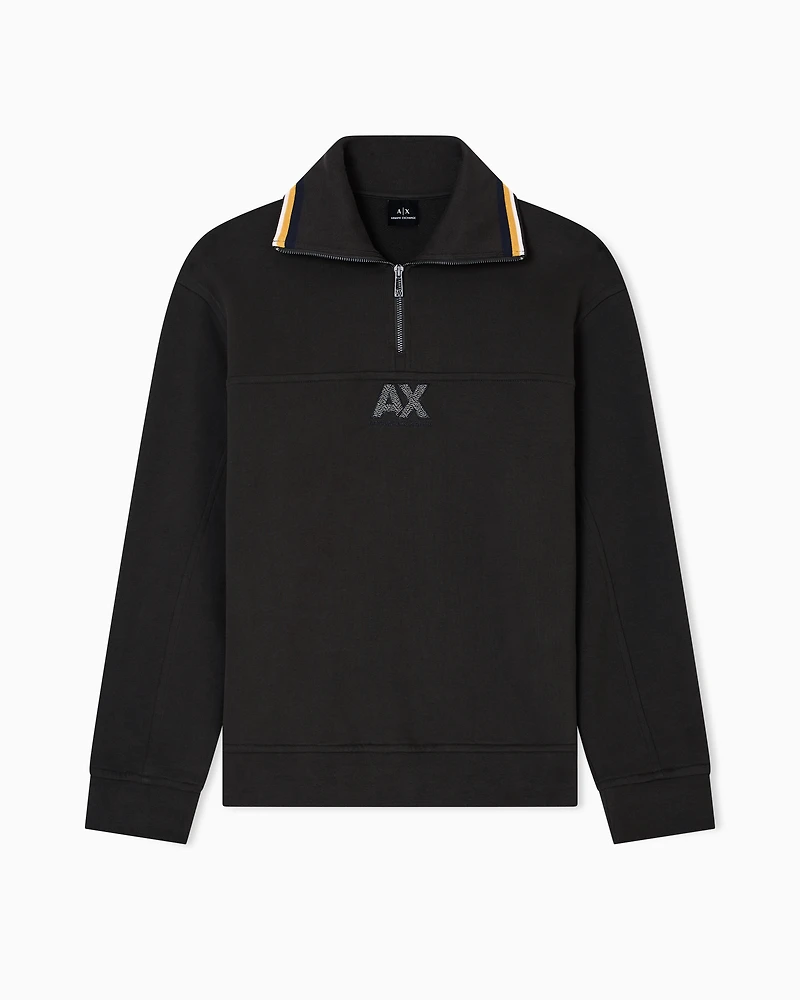 Half-zip sweatshirt with logo
