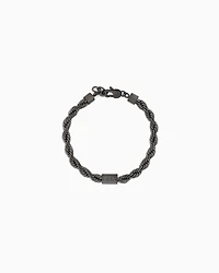 Armani Exchange -  Gunmetal Stainless Steel Chain Bracelet, Man, Multicoloured, Size: TU