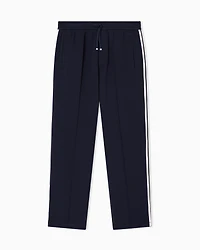Trousers with contrasting stripes