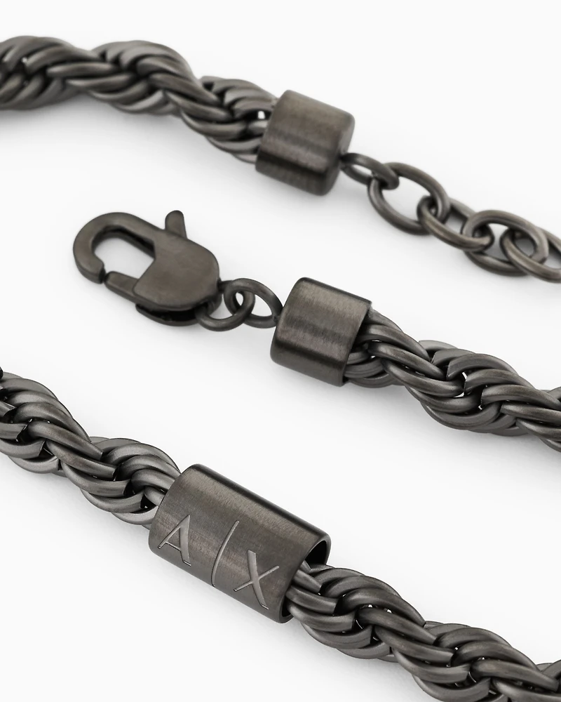  Gunmetal Stainless Steel Chain Bracelet