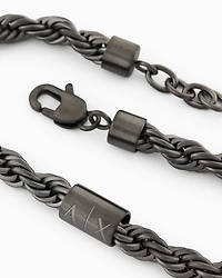  Gunmetal Stainless Steel Chain Bracelet