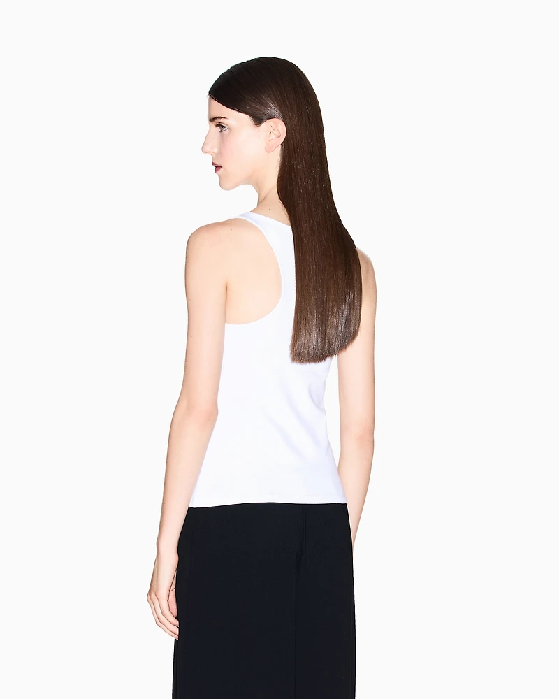 Jersey tank top with logo