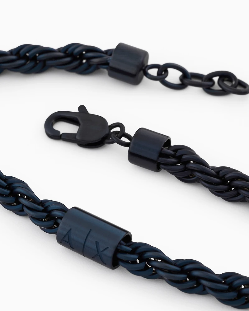  Blue Stainless Steel Chain Bracelet