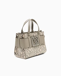 Medium tote bag with contrasting detail