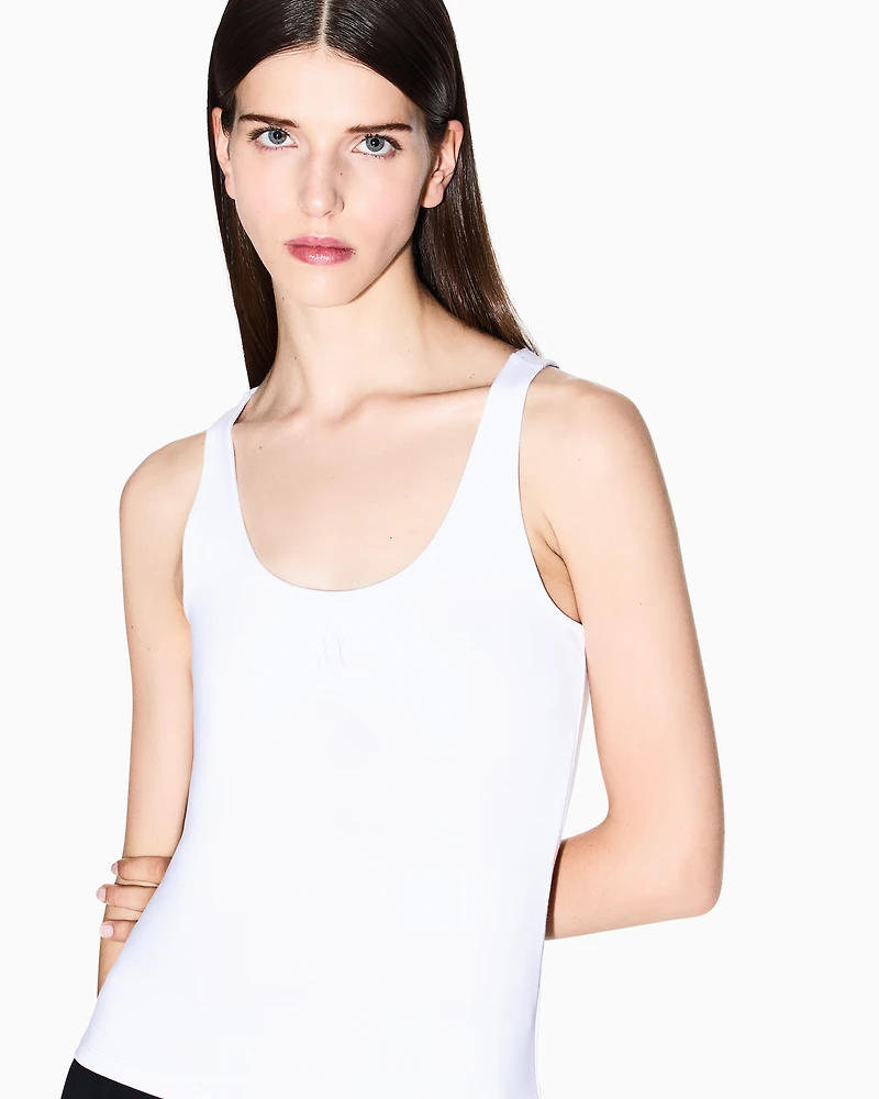 Jersey tank top with logo