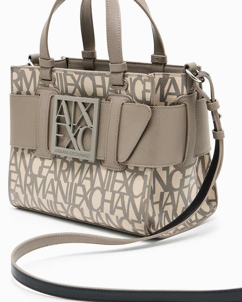 Medium tote bag with contrasting detail