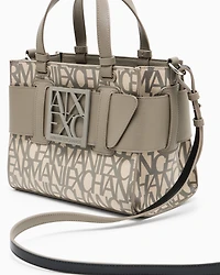 Medium tote bag with contrasting detail