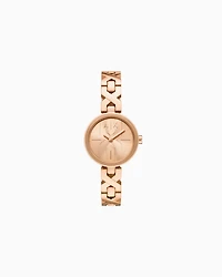  Two-Hand Rose Gold-Tone Stainless Steel Watch