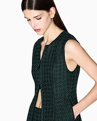 Textured zip-up top