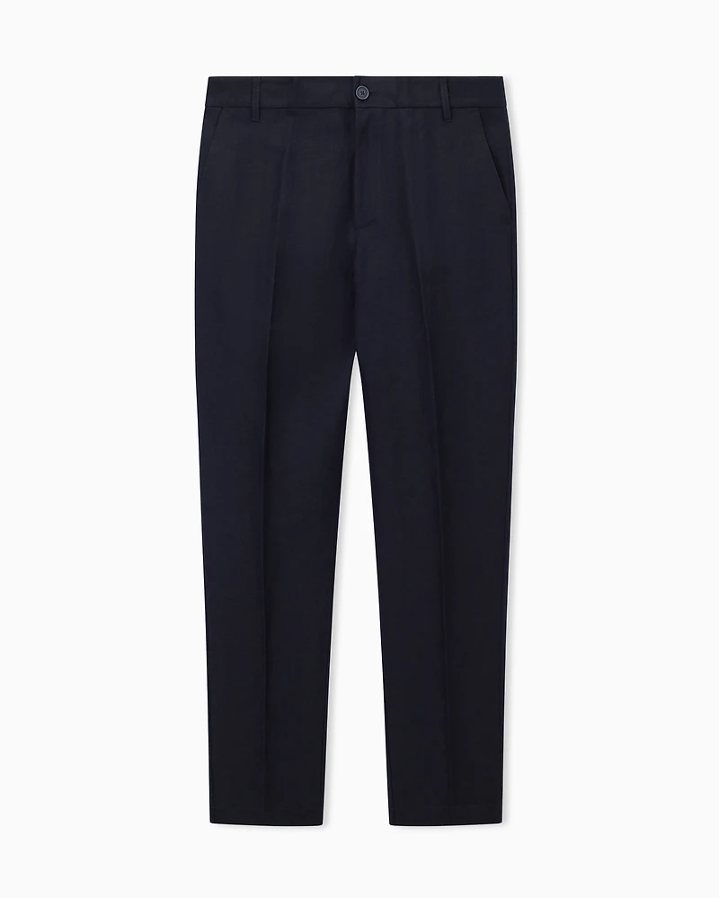 Poplin chino trousers