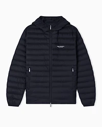 Full zip down jacket with hood