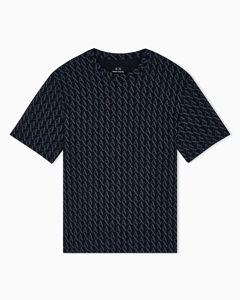 Regular fit monogram logo t-shirt