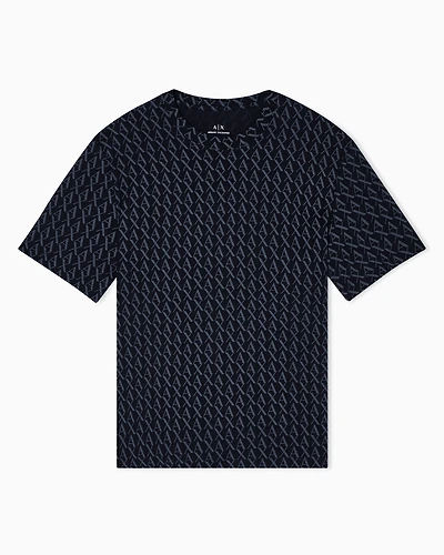 Regular fit monogram logo t-shirt
