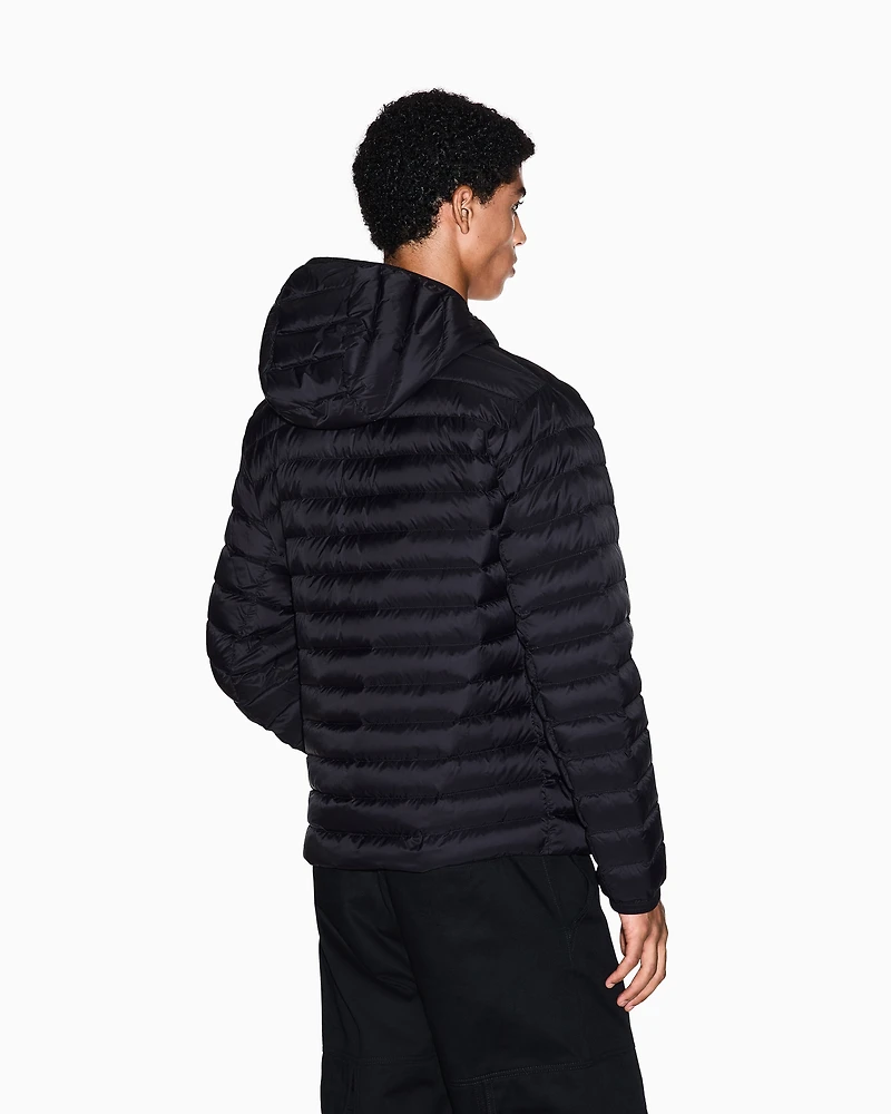 Full zip down jacket with hood