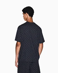 Regular fit monogram logo t-shirt